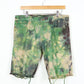 Vintage Reworked Levi's Camo Dyed Jean Shorts