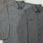 Mystery Solid Grey Flannel Button-Down Shirt