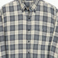 Vintage Grey Plaid Button-Down Shirt