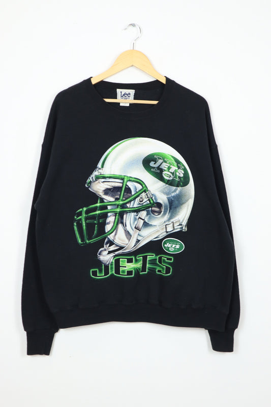 Vintage New York Jets Black Crewneck