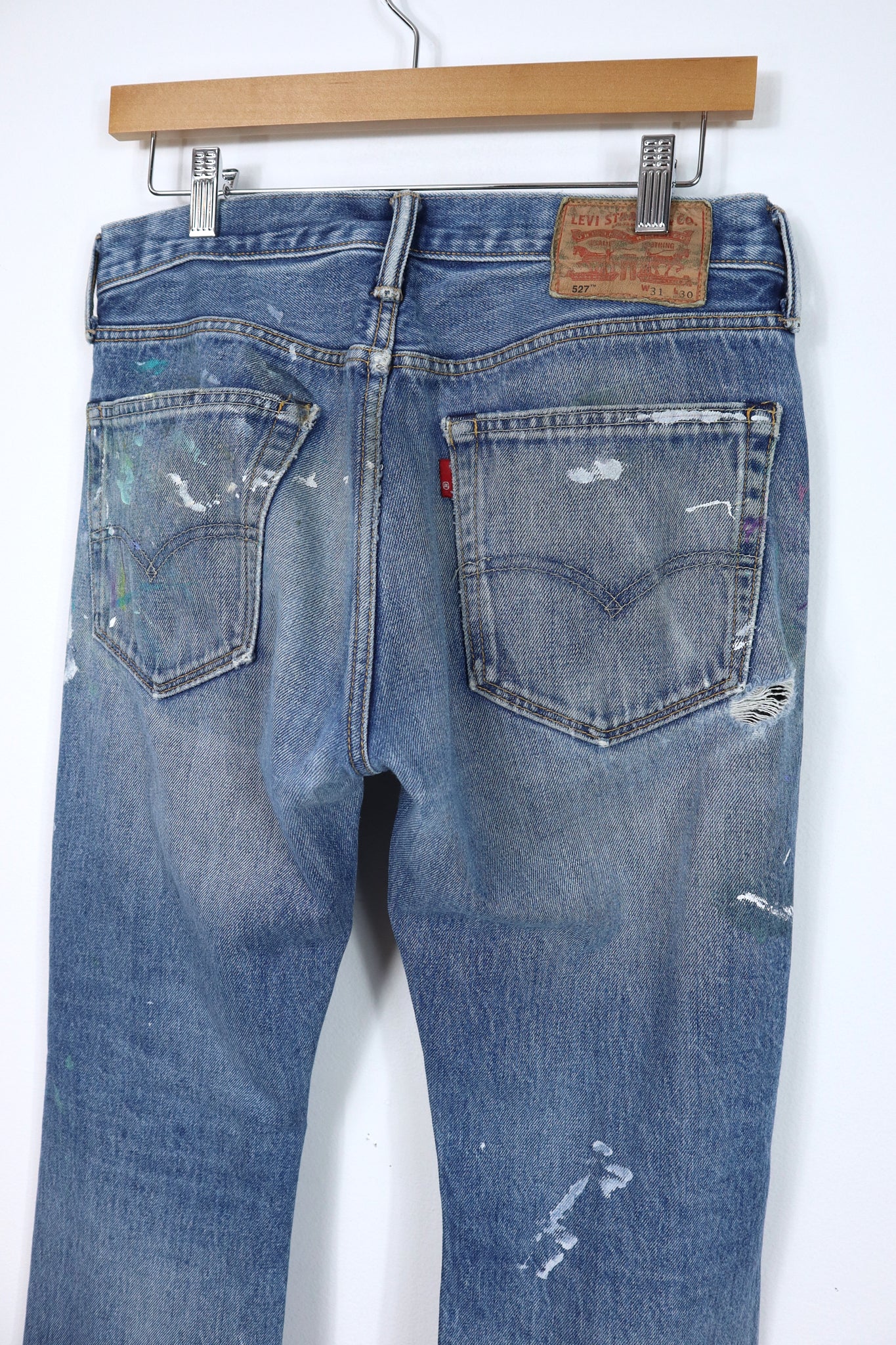 Vintage Levi's 527 Distressed Jeans - Slim Bootcut