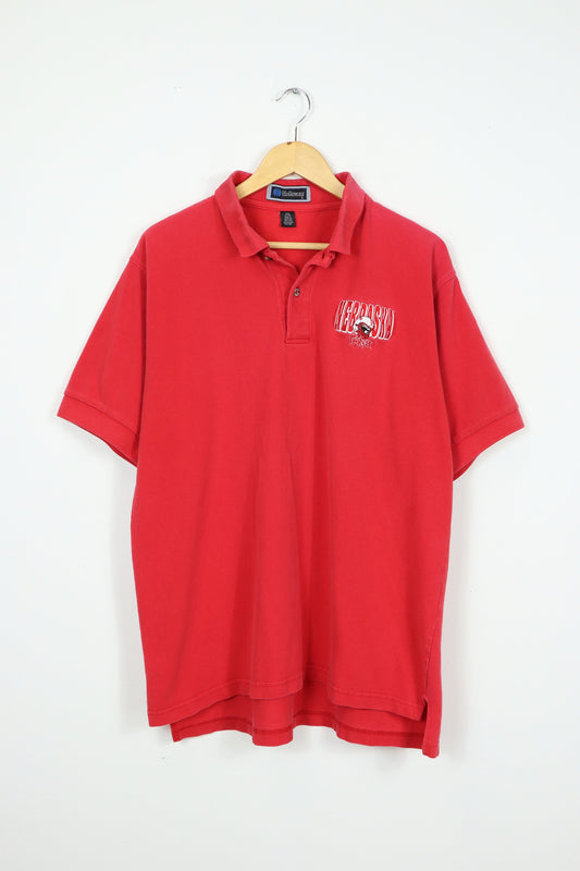 Vintage Nebraska Football Polo