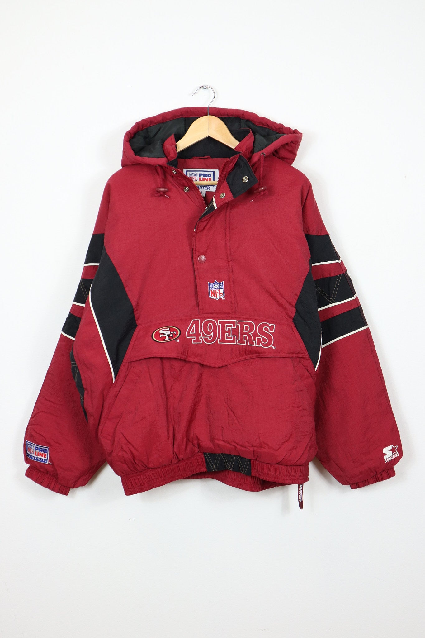 Vintage San Francisco 49ers Pullover Hooded Jacket