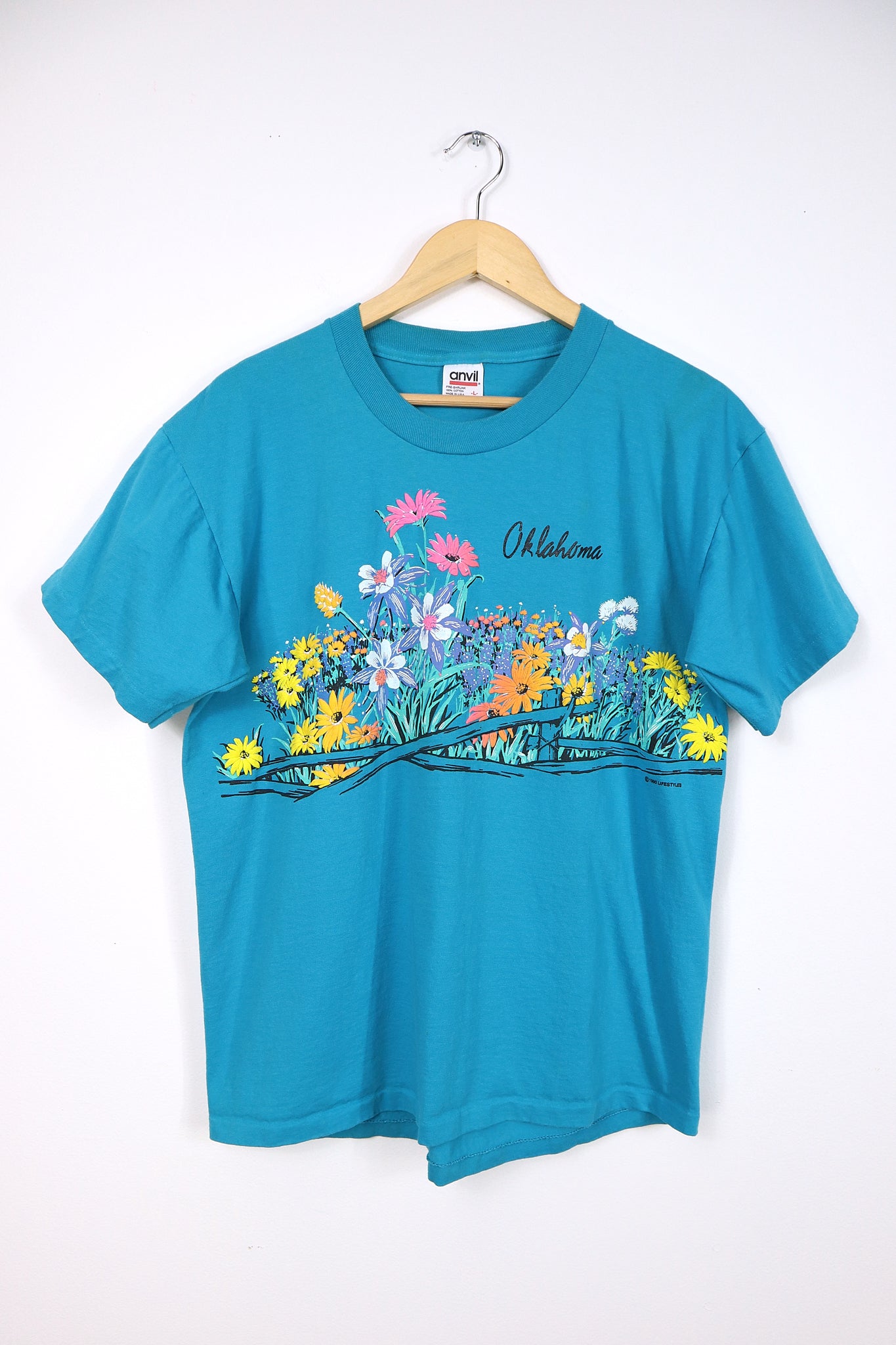 Vintage Oklahoma Flowers Tee