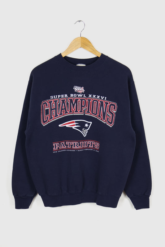 Vintage New England Patiots Super Bowl XXXVI Champions Crewneck