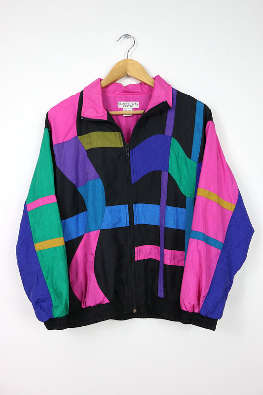 Vintage Pattern Windbreaker