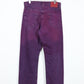 Vintage Reworked Overdyed Levis Straight Relaxed Fit Jeans