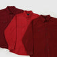 Mystery Solid Red Flannel Button-Down Shirt