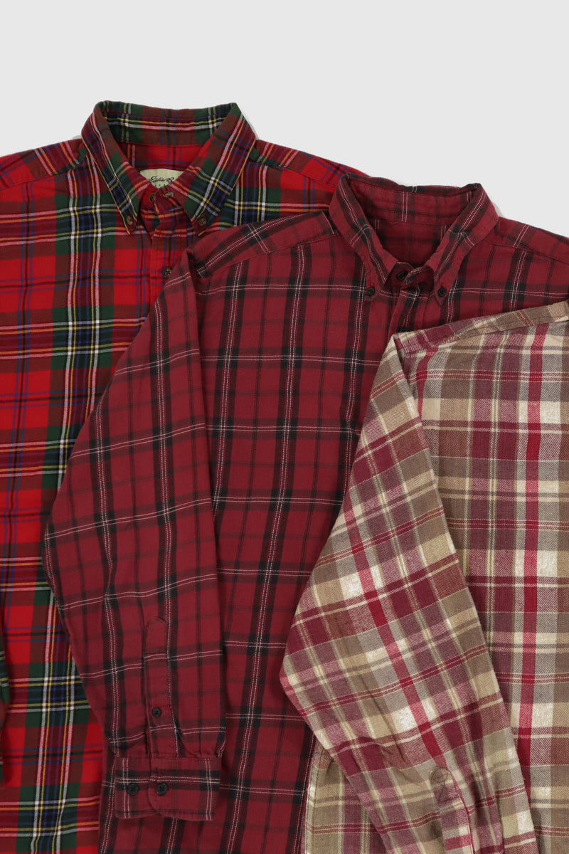 Mystery Plaid Flannel Button-Down Shirt