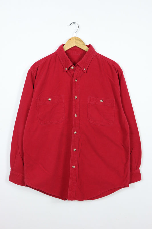 Vintage Red Flannel Button-Down 01