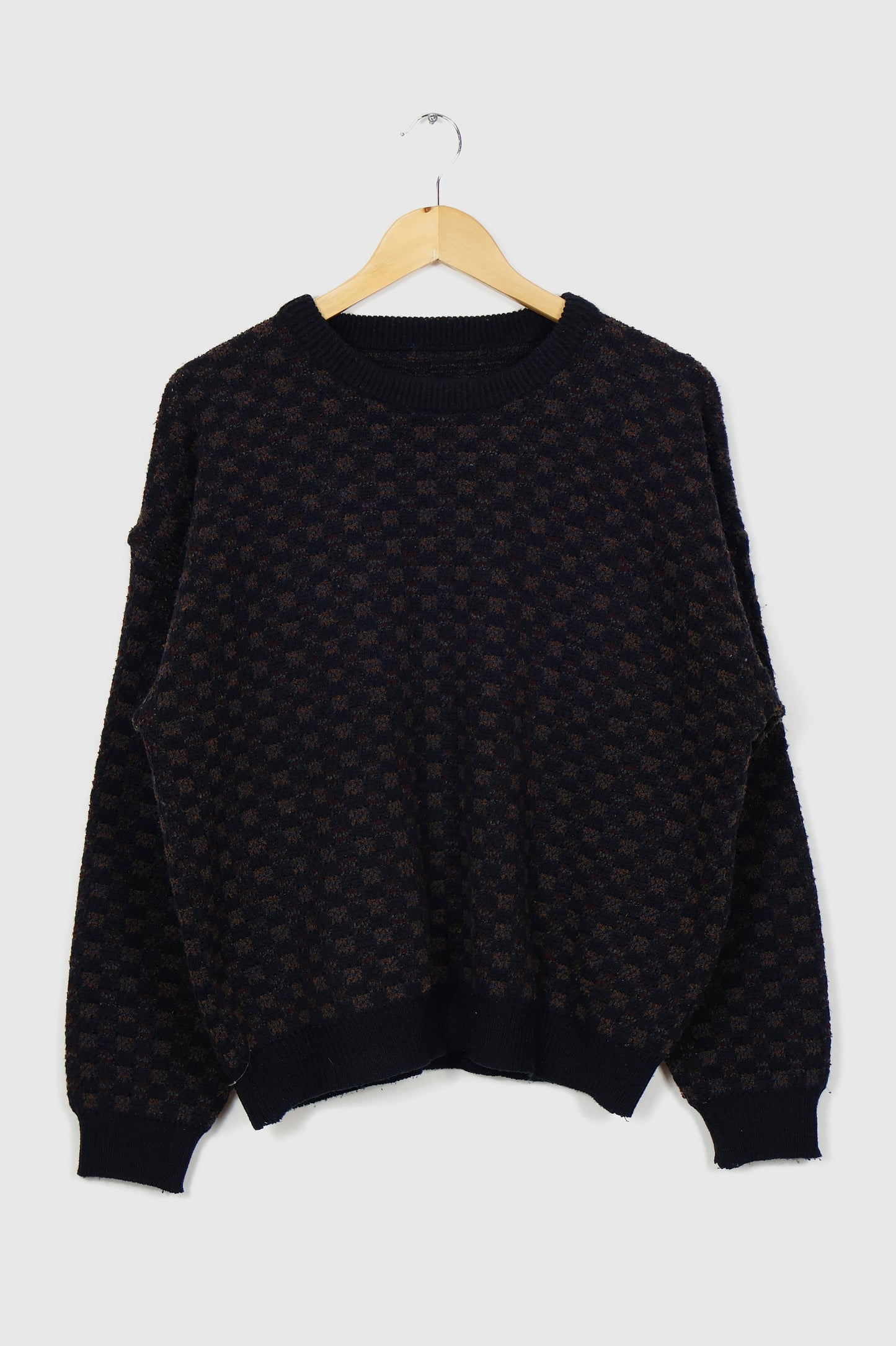 Vintage Navy Pattern Sweater