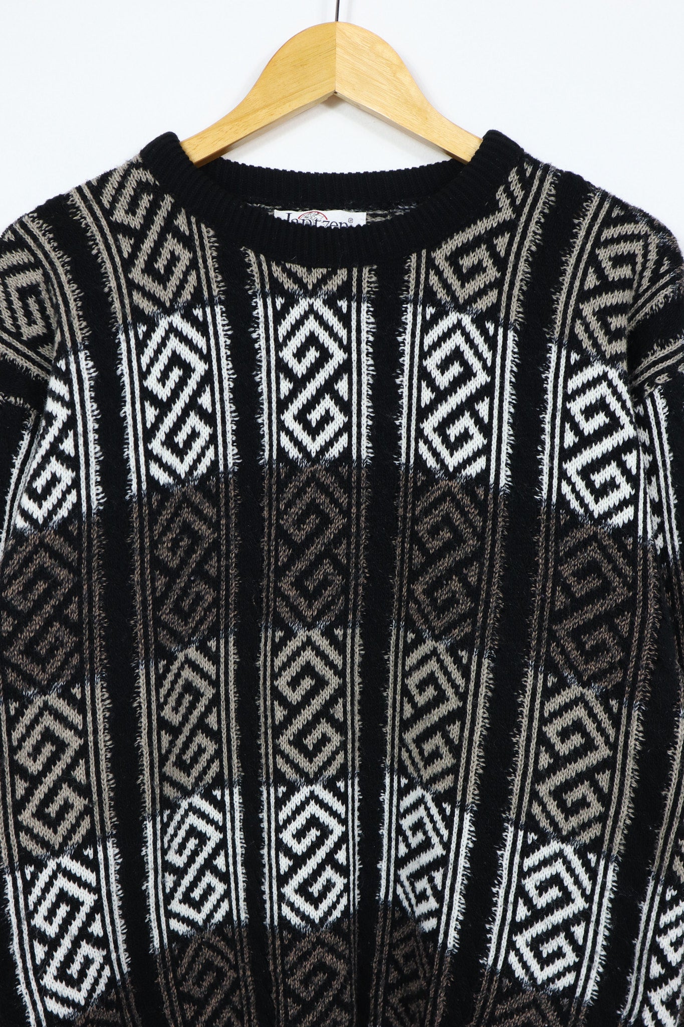 Vintage Black Pattern Sweater