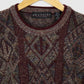 Vintage Red Pattern Sweater