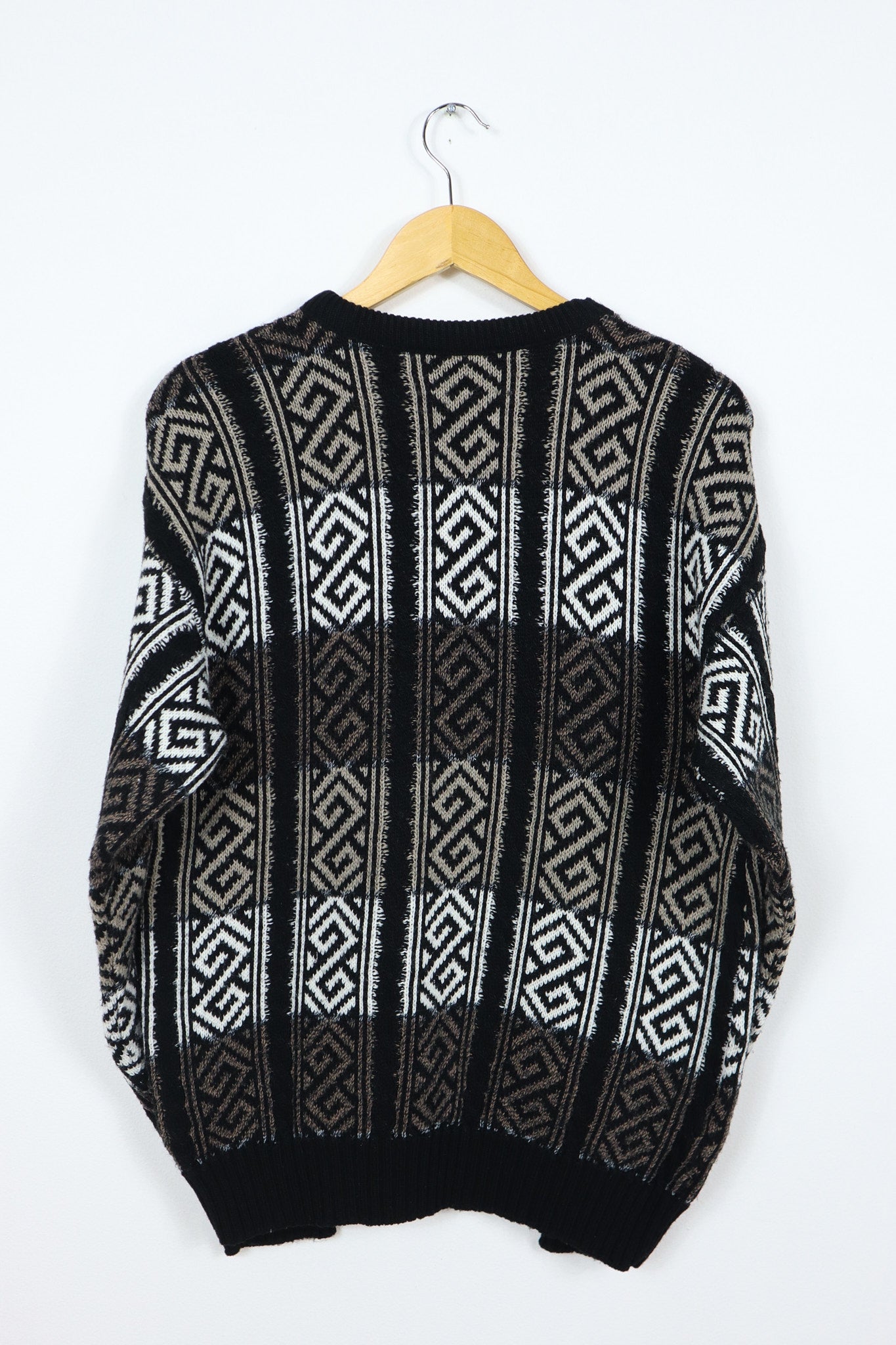 Vintage Black Pattern Sweater