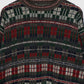 Vintage Heavyweight Grey Block Pattern Sweater