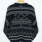 Vintage Blue Pattern Sweater