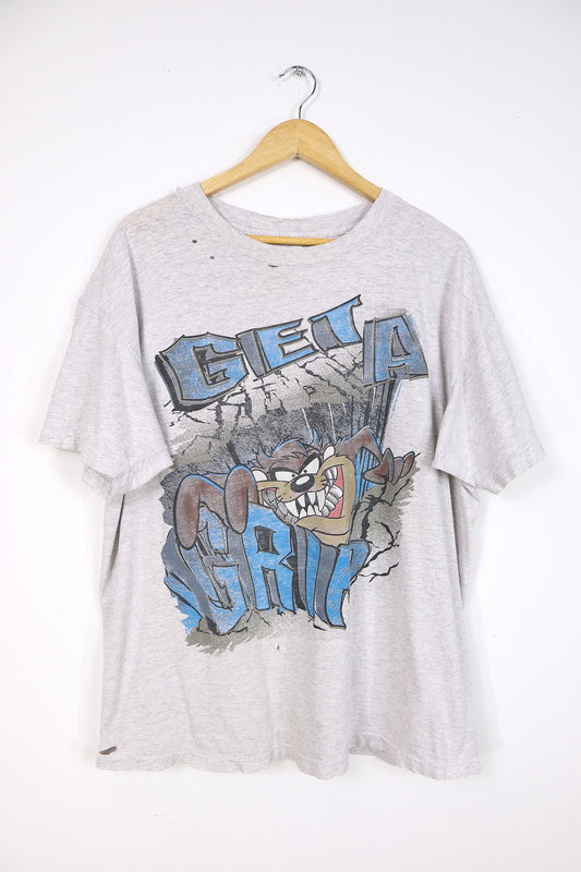 Vintage Distressed Taz Get a Grip Tee