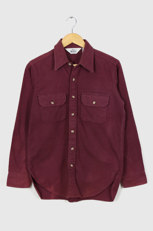 Vintage Woolrich Red Flannel Button-Down Shirt