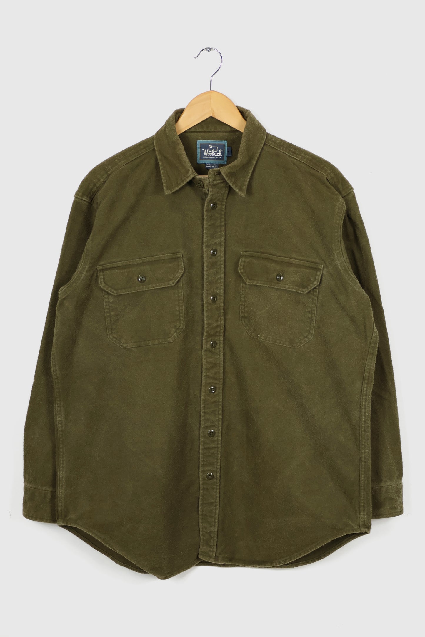 Vintage Woolrich Heavyweight Flannel Button-Down Shirt
