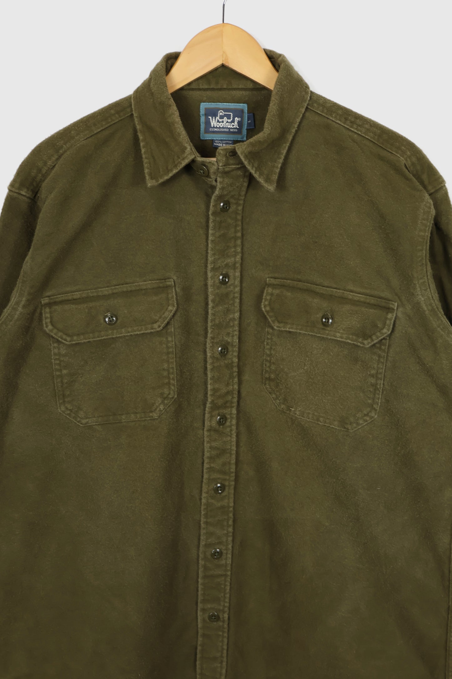 Vintage Woolrich Heavyweight Flannel Button-Down Shirt